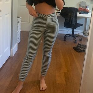 striped pants